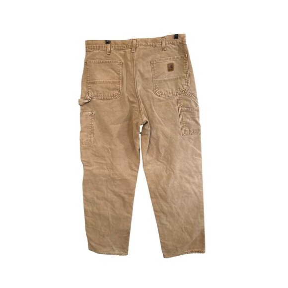 Carhartt Mens Duck Canvas Work Pants Utility Pockets Hammer Loop Sz 36 x 34 READ - Picture 4 of 16